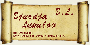 Đurđa Lupulov vizit kartica